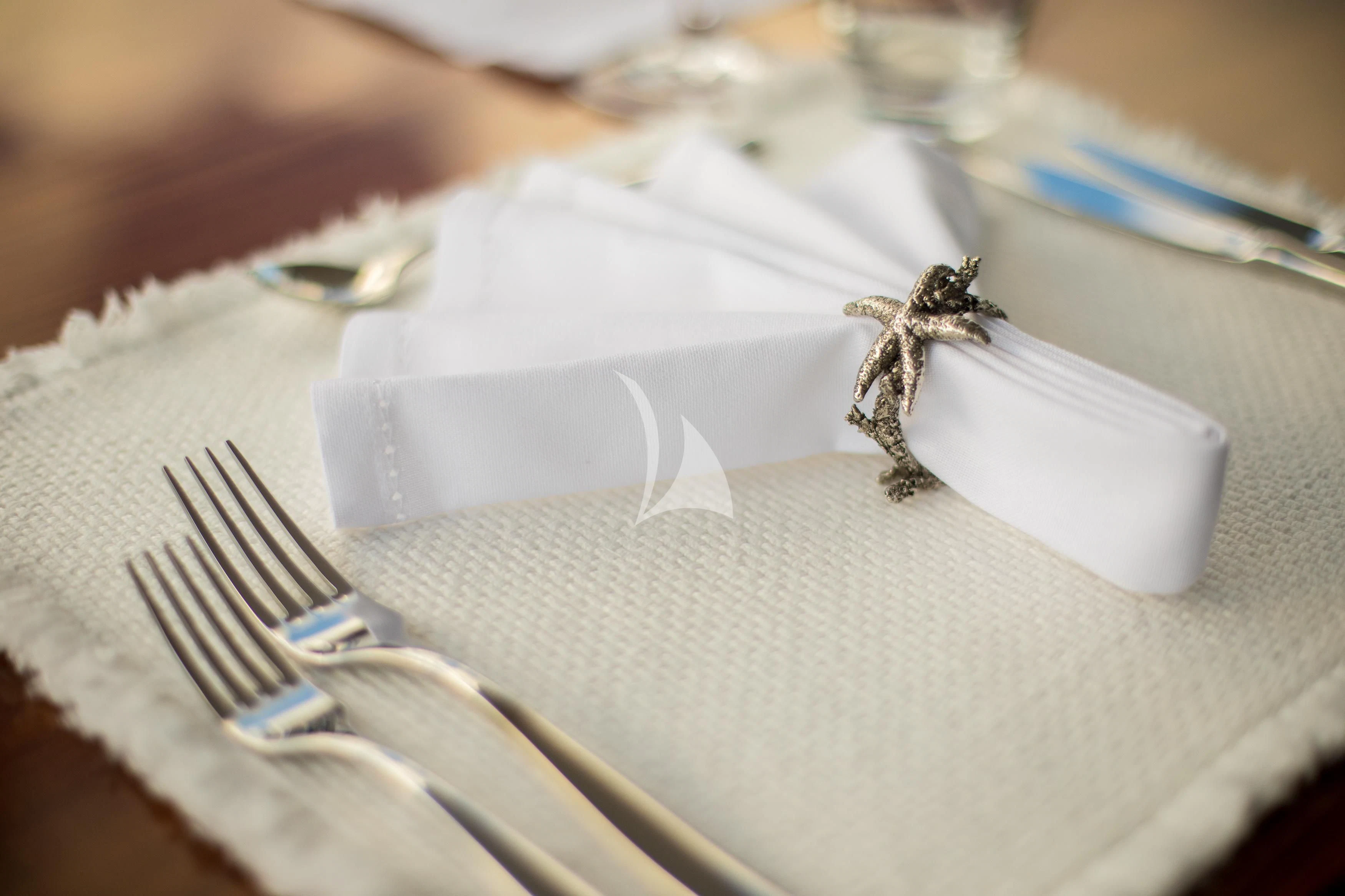 a close-up of a wedding band aboard DE LISLE III Yacht for Sale