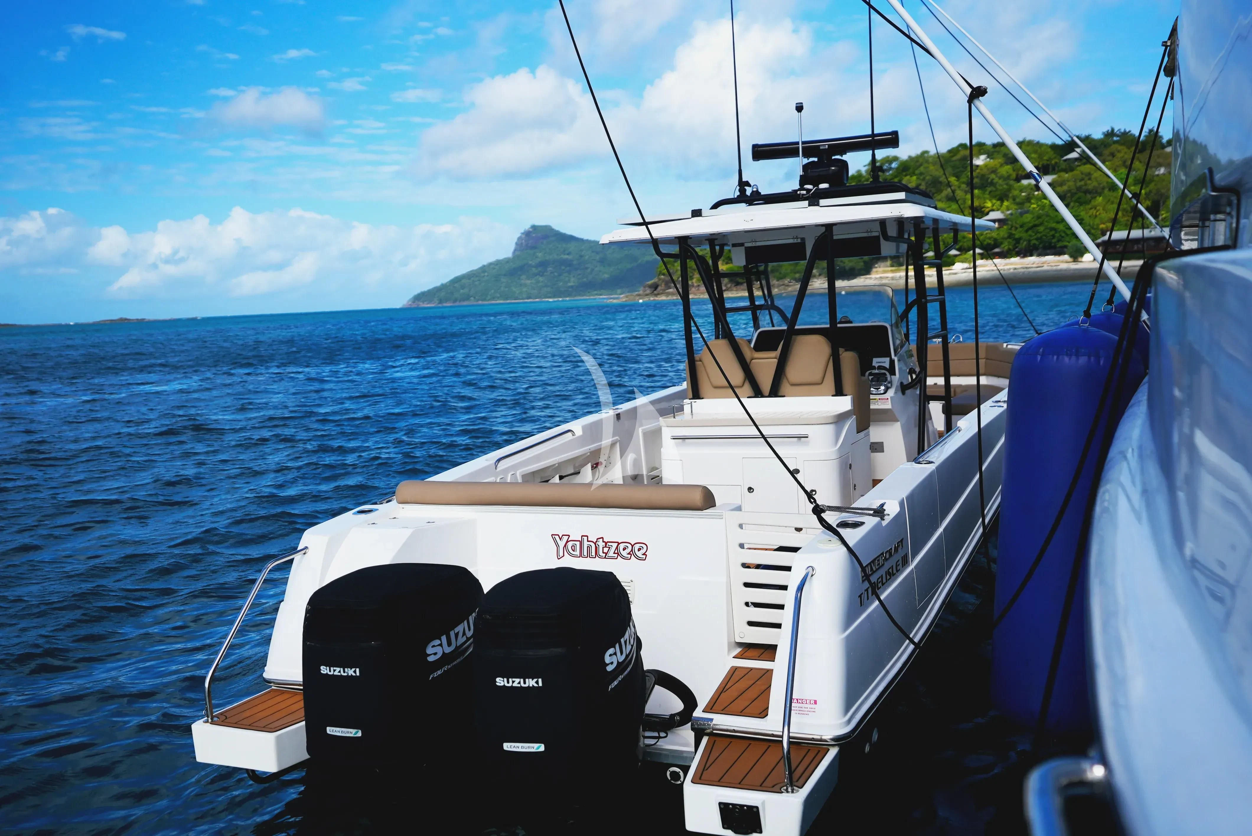 a boat on the water aboard DE LISLE III Yacht for Sale