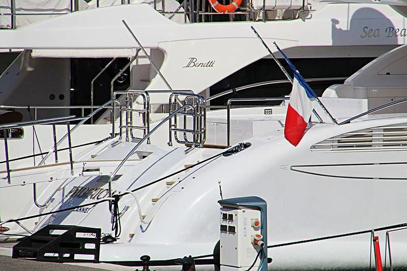 a model of a plane aboard PHOENICIAN Yacht for Sale