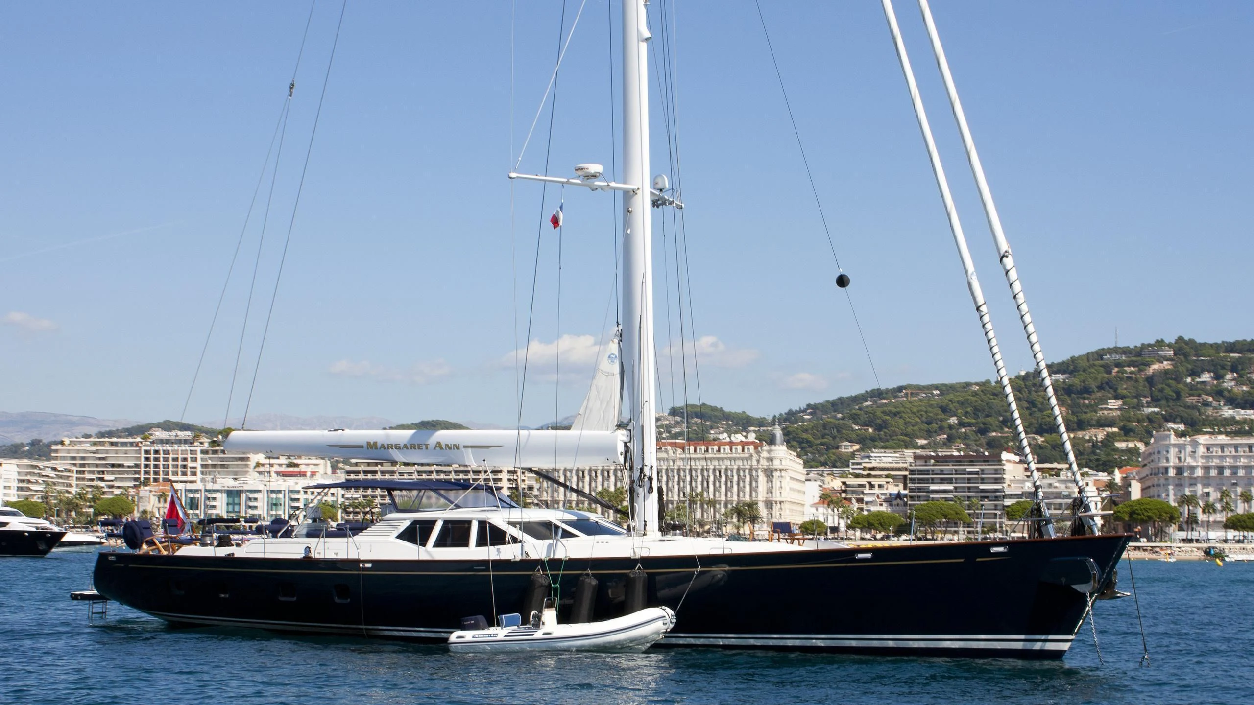 a boat in the water aboard MARGARET ANN Yacht for Sale
