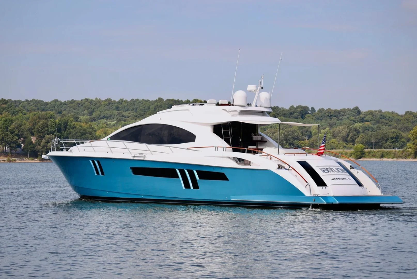 a boat on the water aboard LATITUDE Yacht for Sale
