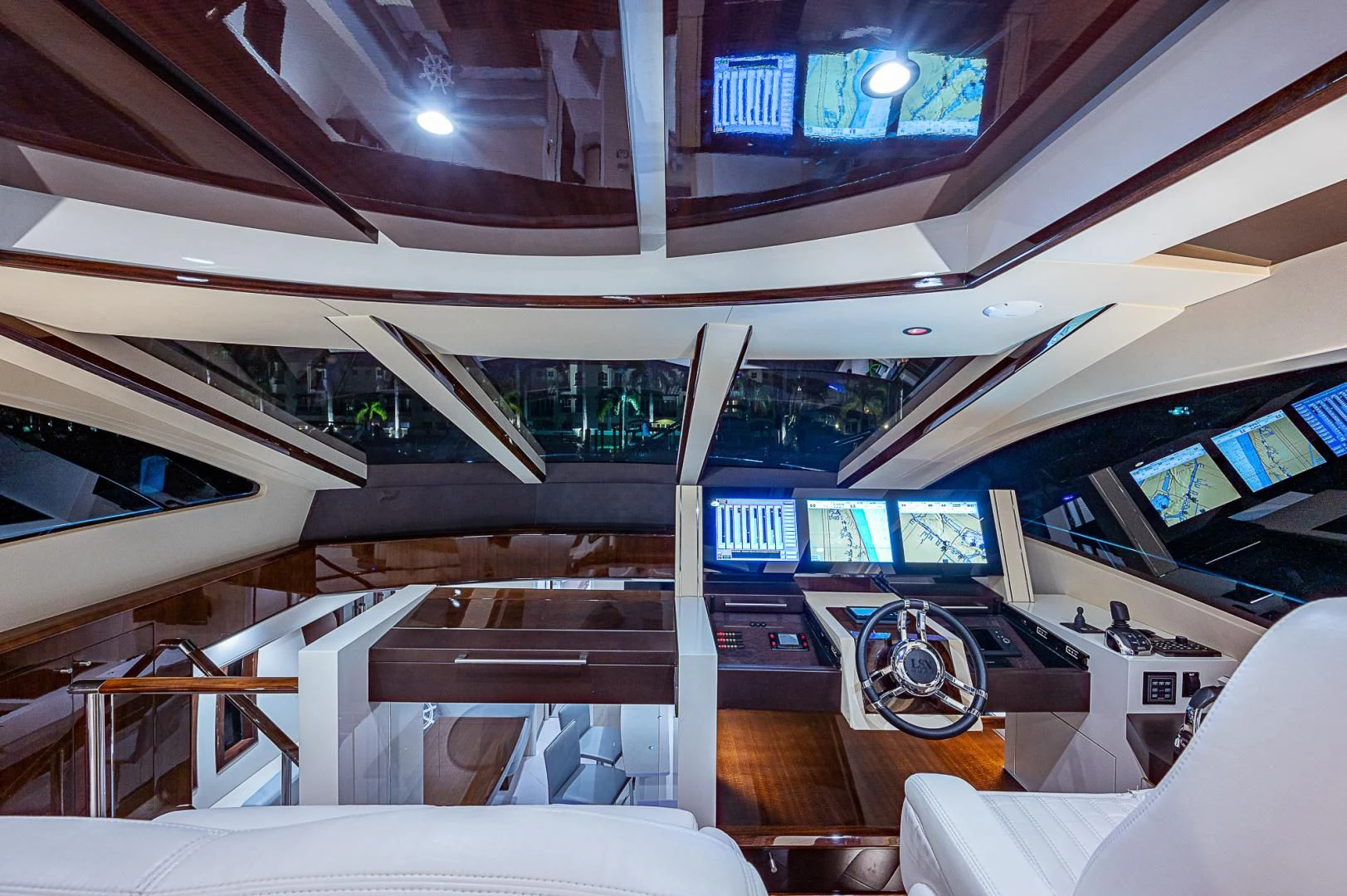 inside of a building aboard LATITUDE Yacht for Sale