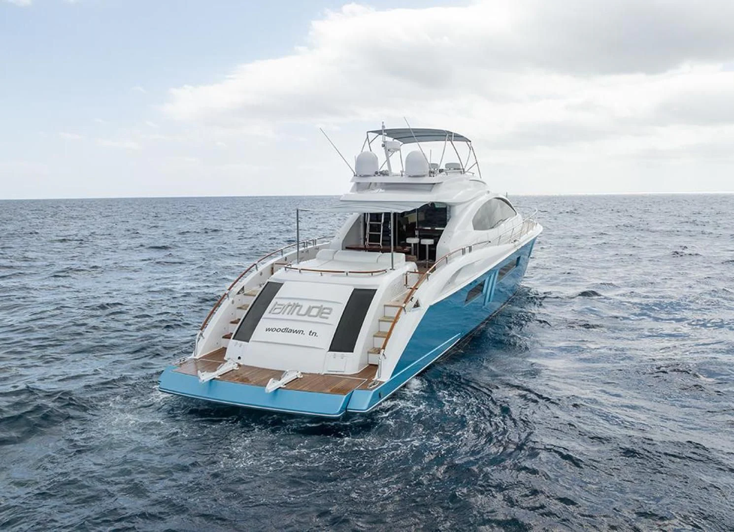 a boat in the water aboard LATITUDE Yacht for Sale