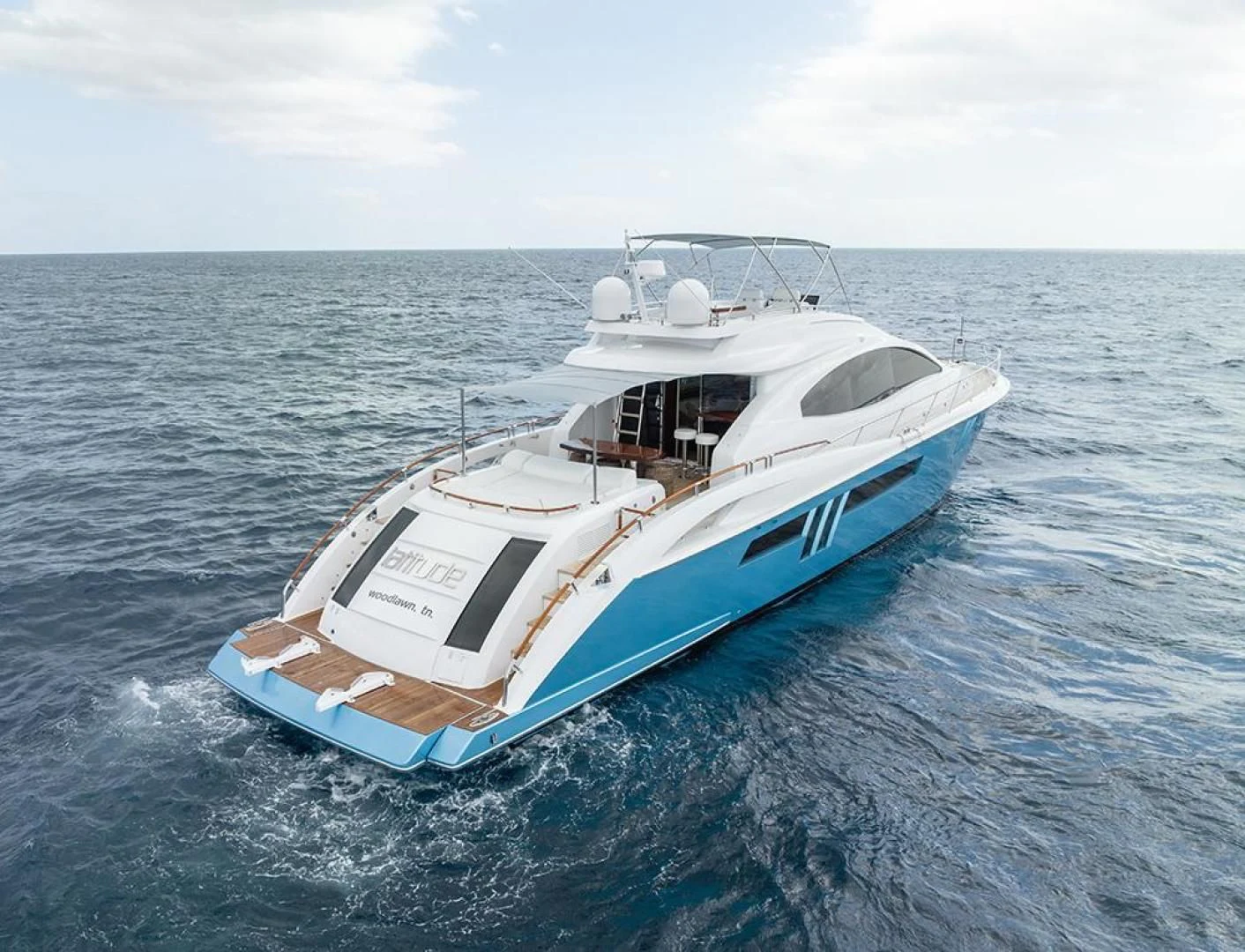 a boat in the water aboard LATITUDE Yacht for Sale