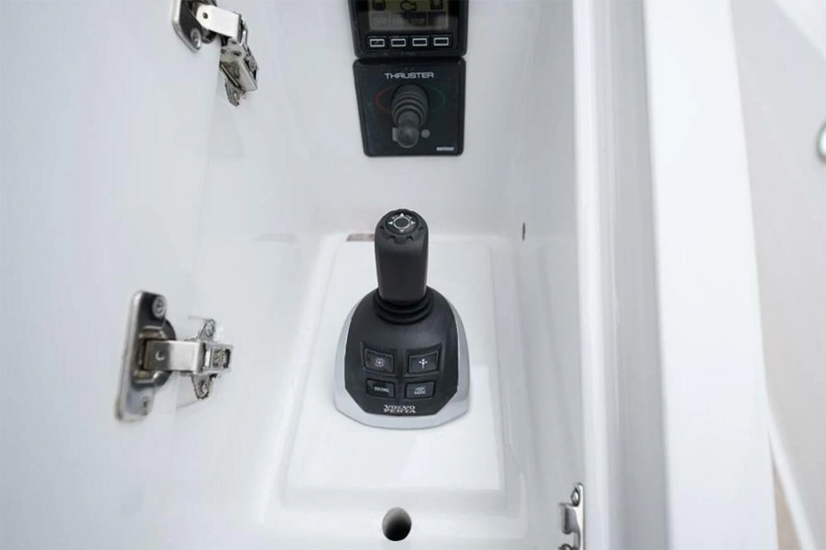 a white electrical device aboard LATITUDE Yacht for Sale