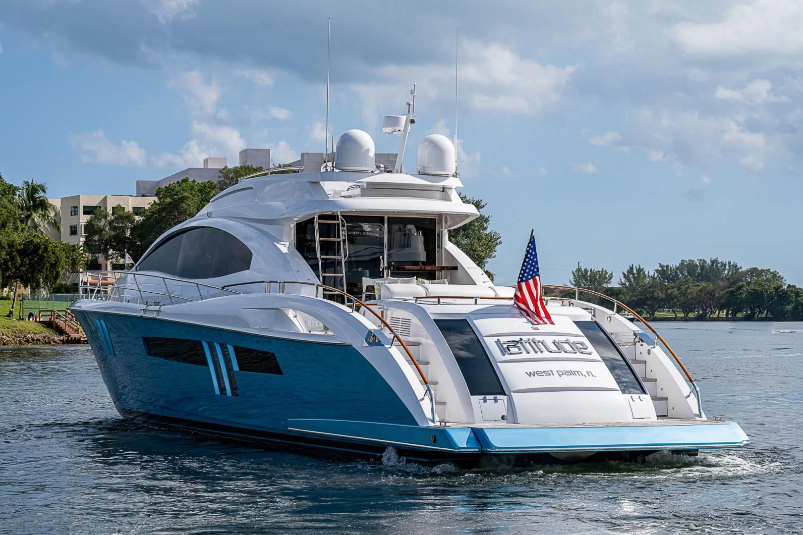 a boat on the water aboard LATITUDE Yacht for Sale
