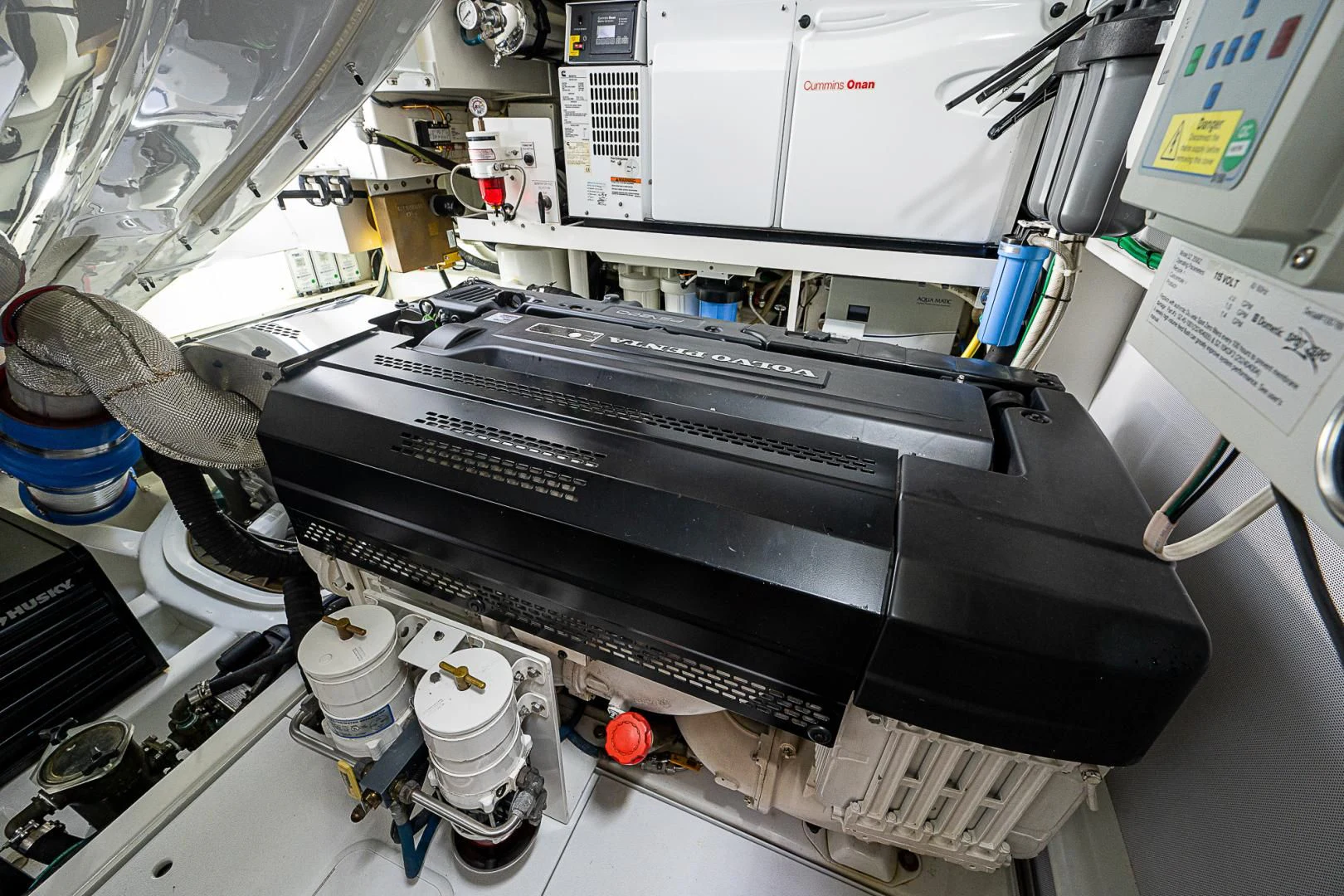 close-up of a machine aboard LATITUDE Yacht for Sale