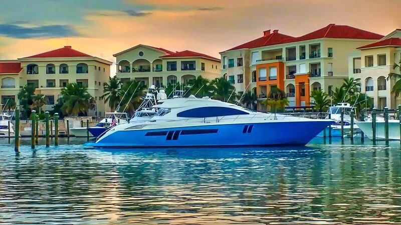 a boat in the water aboard LATITUDE Yacht for Sale