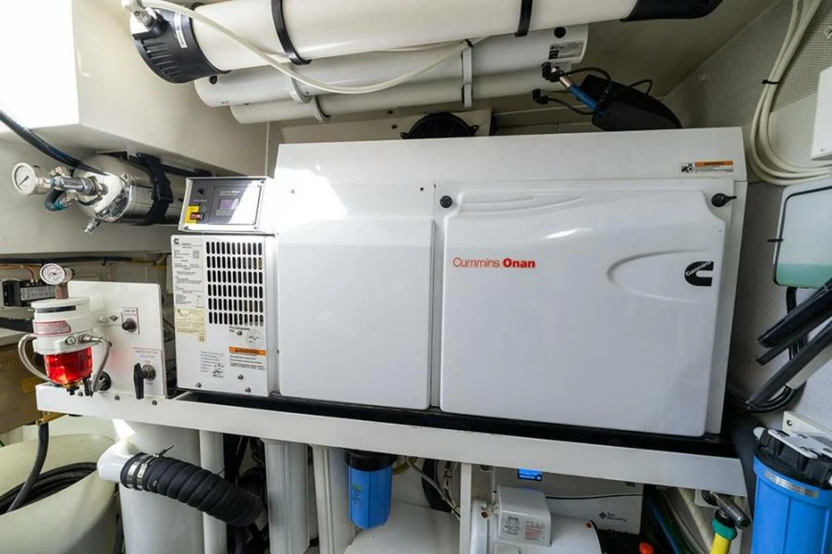 a white machine with wires aboard LATITUDE Yacht for Sale