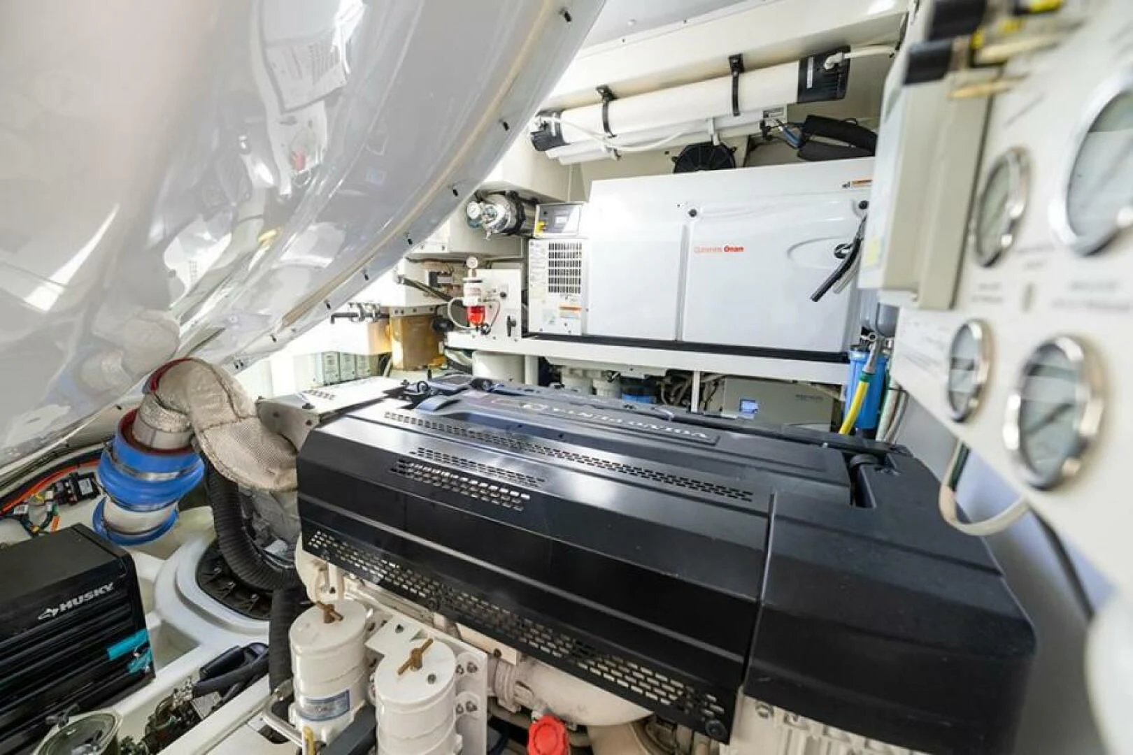a close-up of a machine aboard LATITUDE Yacht for Sale