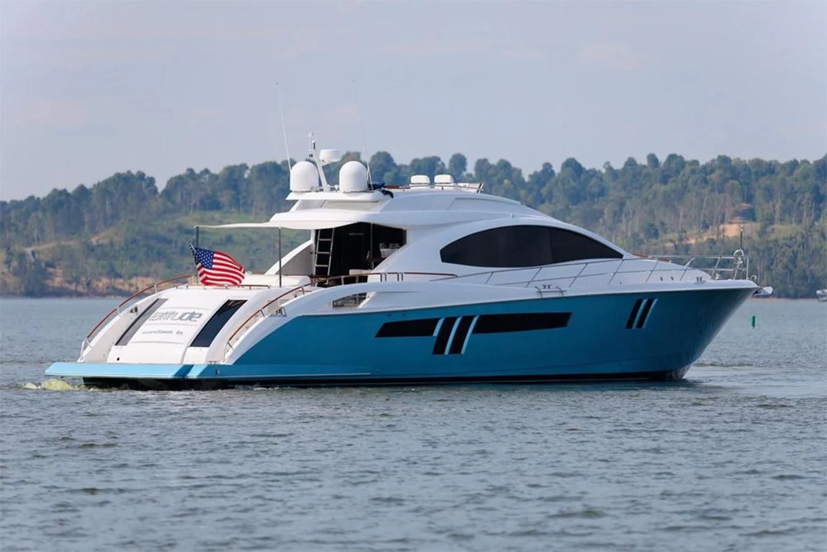 a boat on the water aboard LATITUDE Yacht for Sale