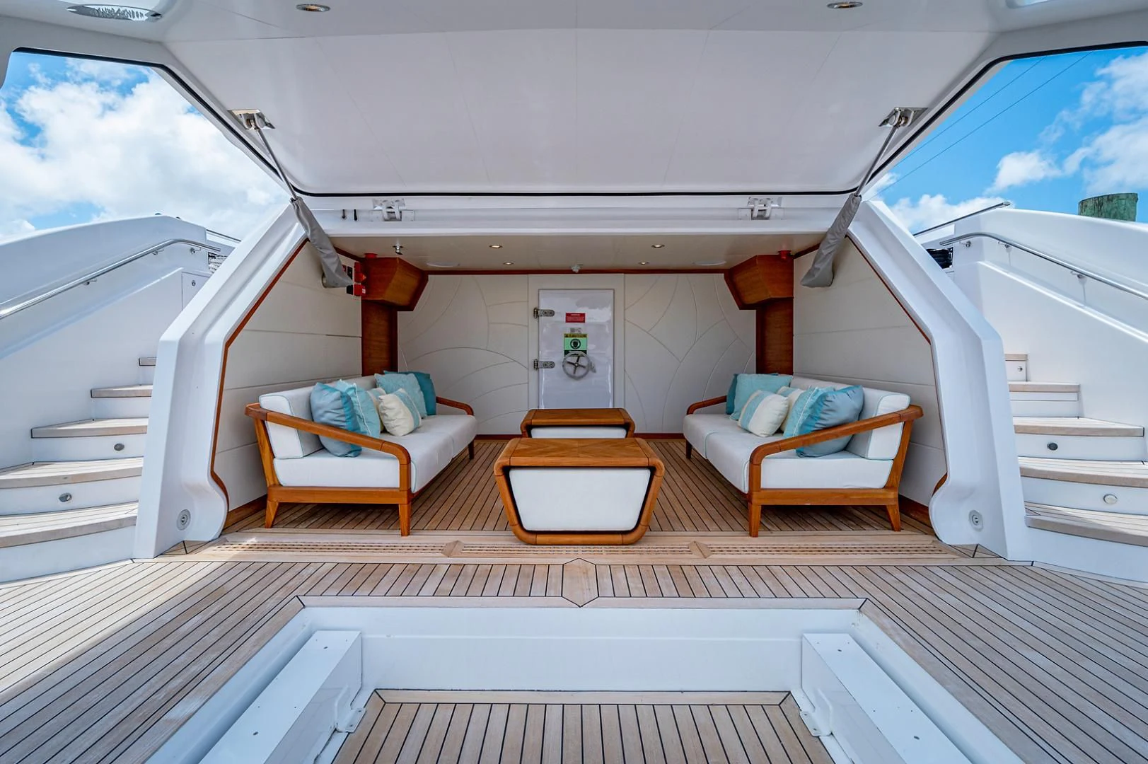 inside of a boat aboard LIRA Yacht for Sale