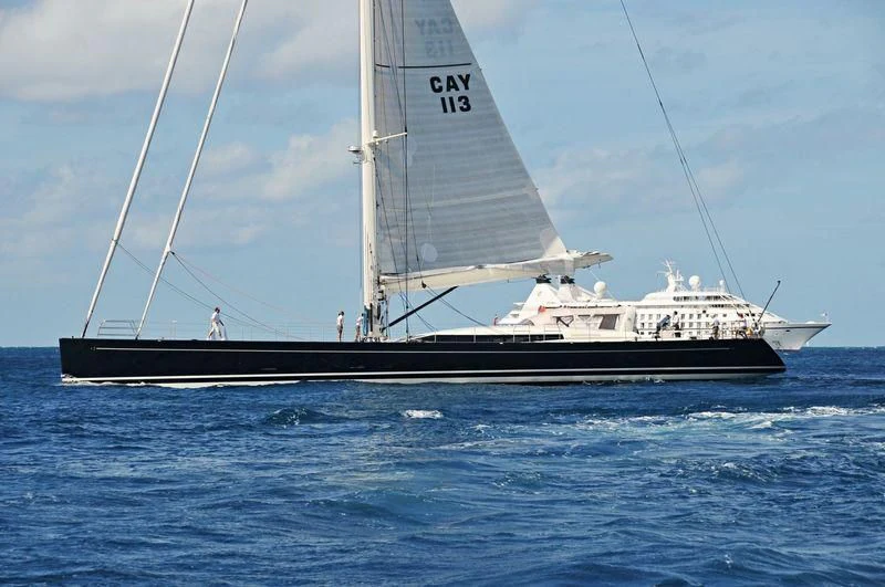 a boat sailing on the sea aboard YAM 2 Yacht for Sale