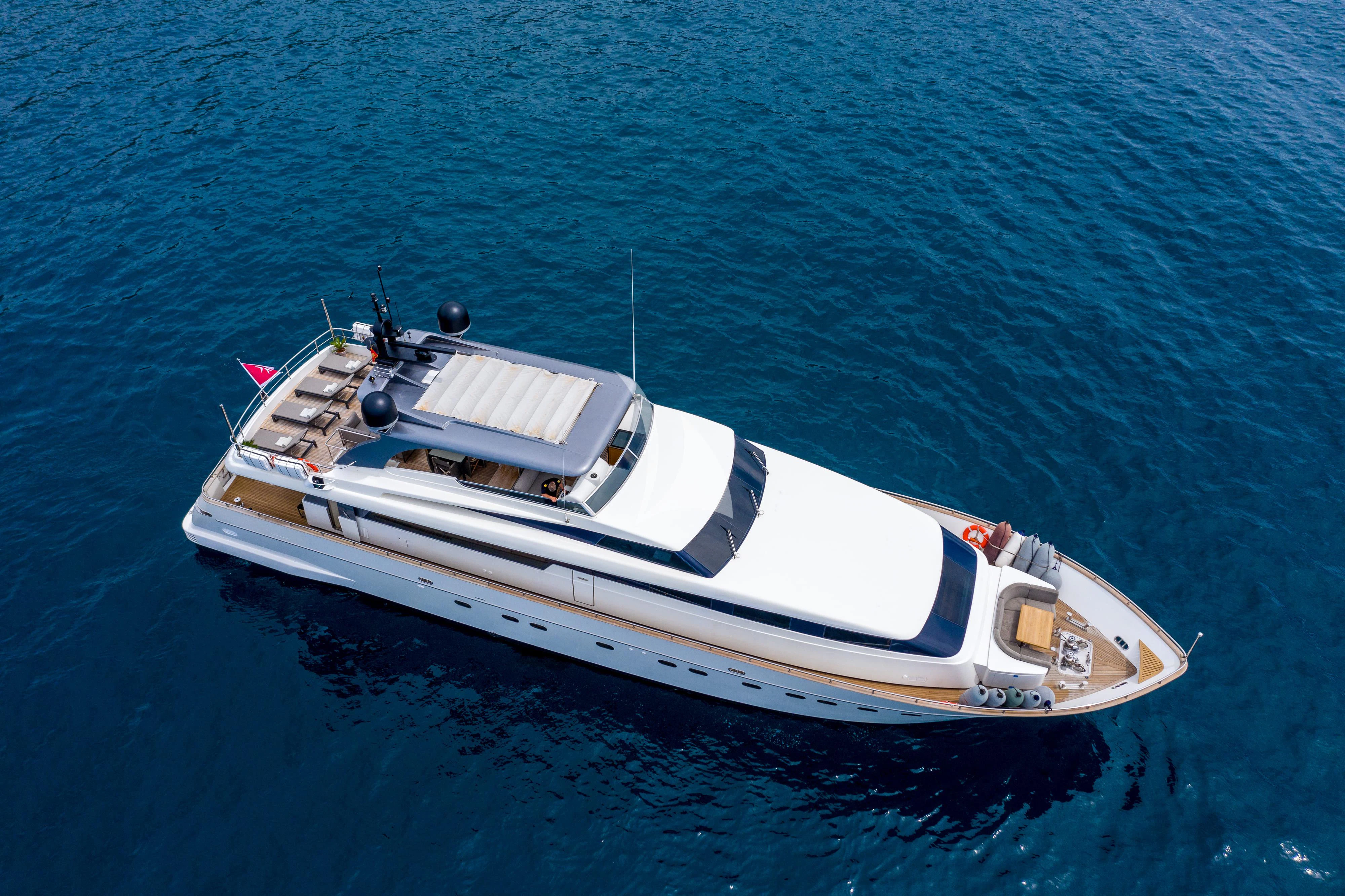a boat in the water aboard PERTULA Yacht for Sale