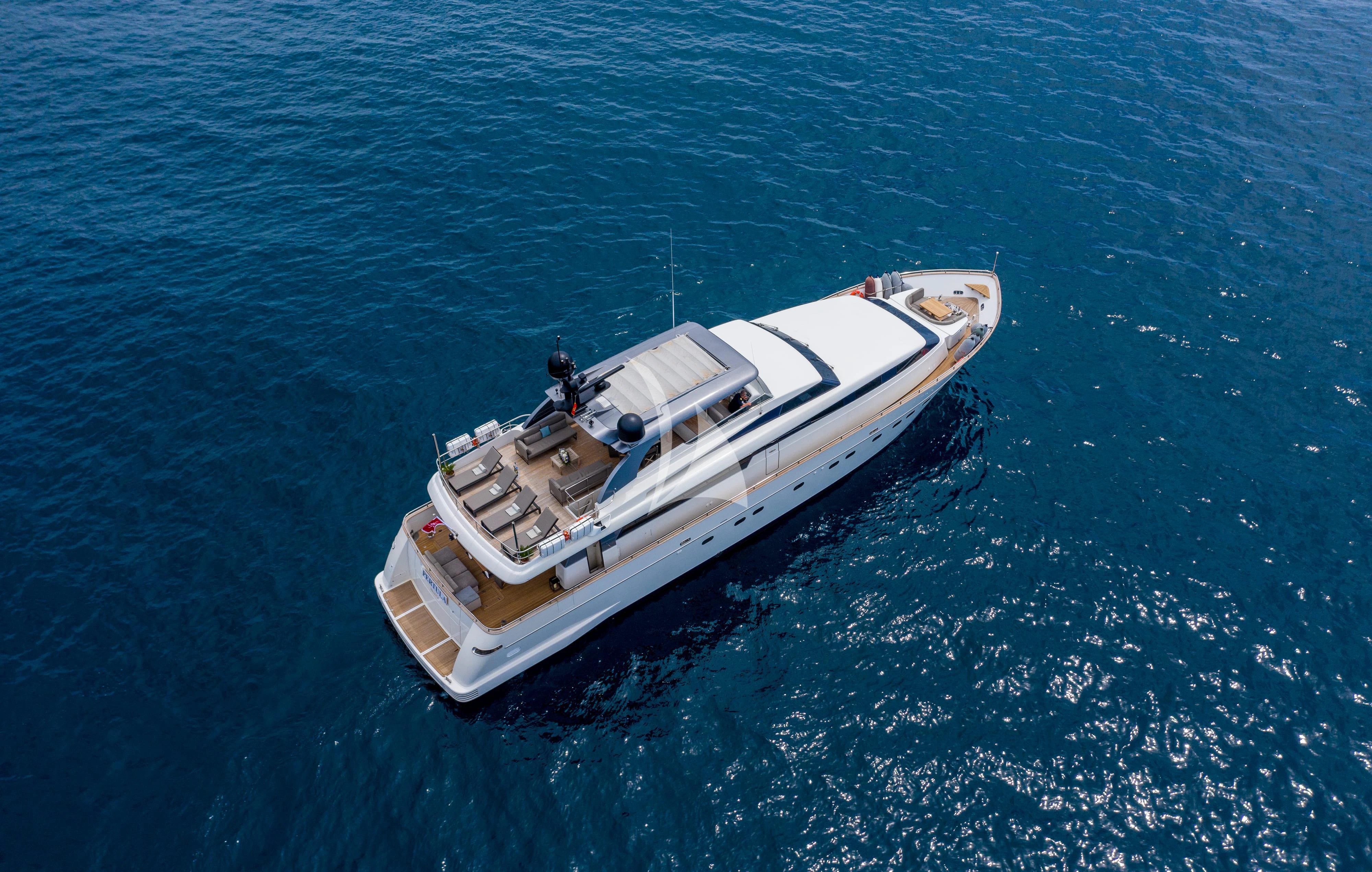 a boat in the water aboard PERTULA Yacht for Sale