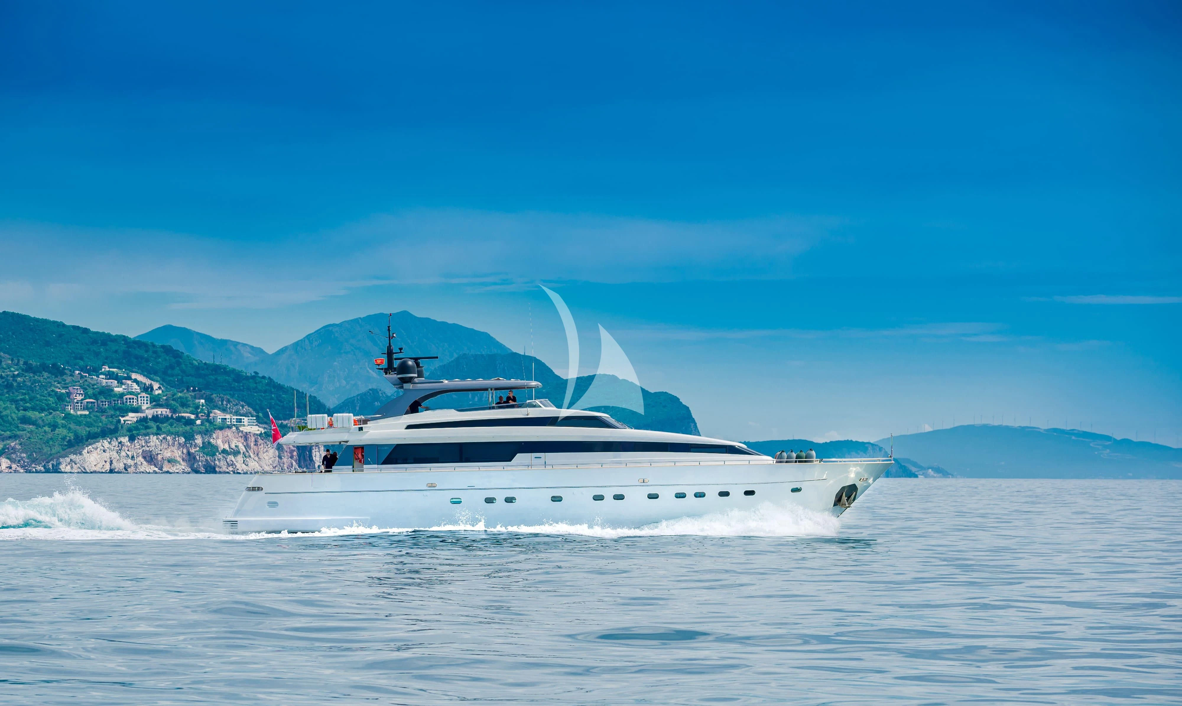 a boat on the water aboard PERTULA Yacht for Sale