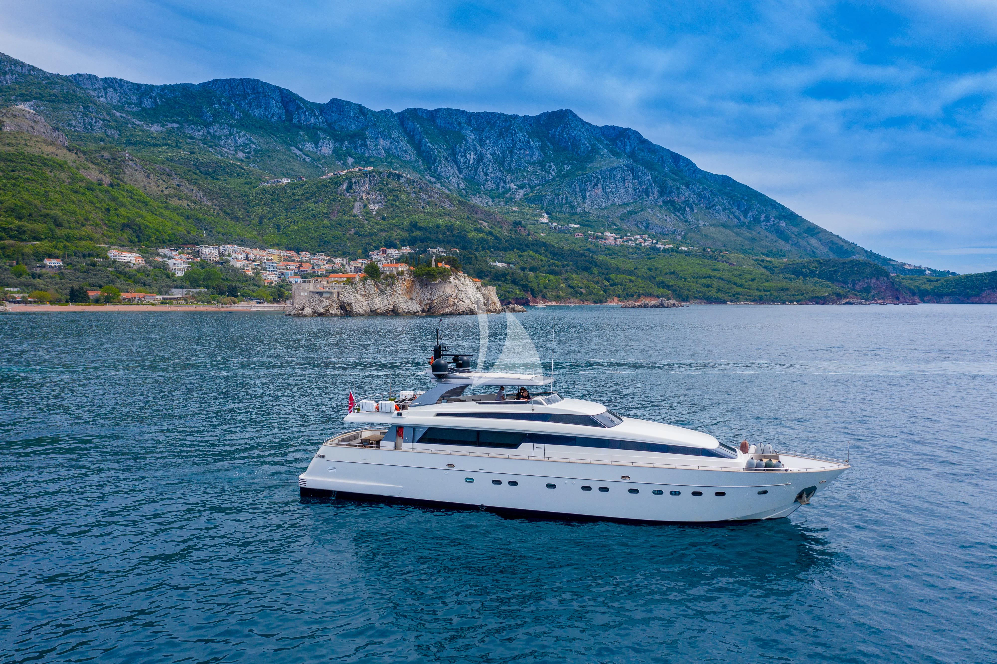 a boat on the water aboard PERTULA Yacht for Sale