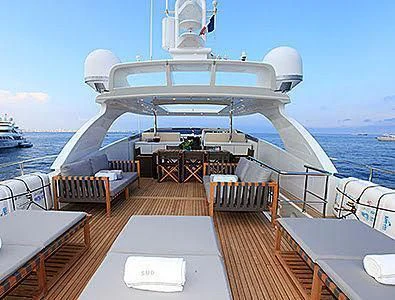 a cruise ship docked aboard PERTULA Yacht for Sale