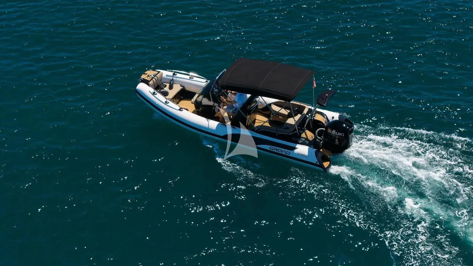 a boat on the water aboard PERTULA Yacht for Sale