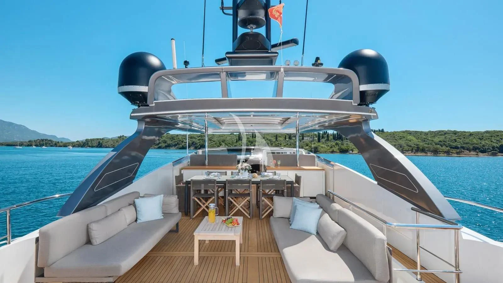 a boat on the water aboard PERTULA Yacht for Sale