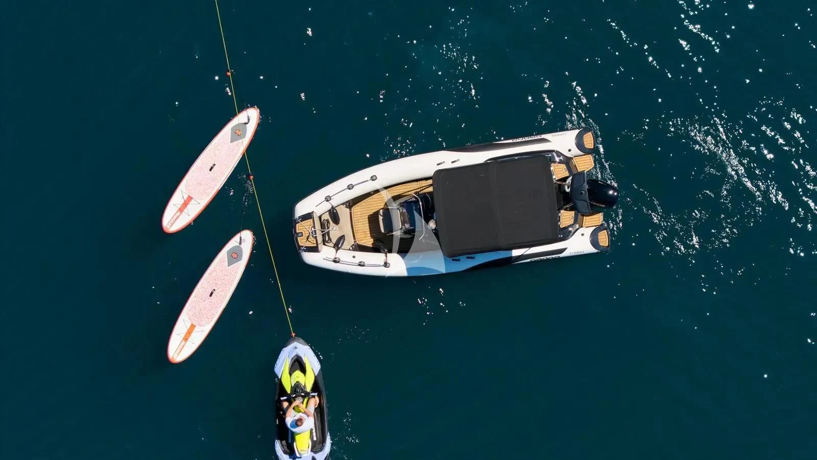 a boat in the water aboard PERTULA Yacht for Sale
