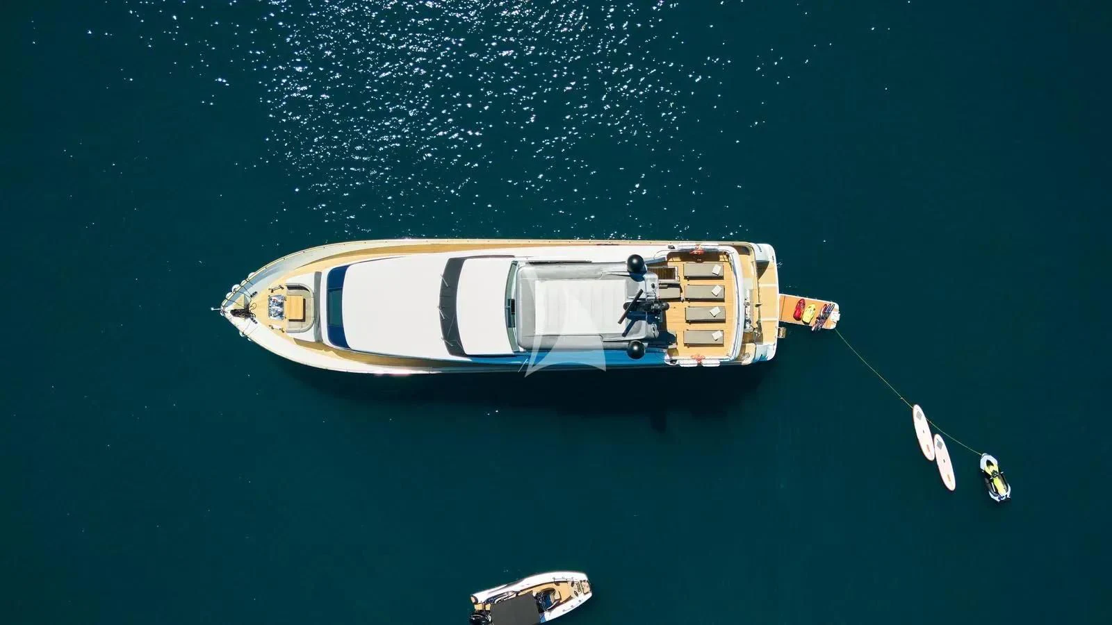 a boat in the water aboard PERTULA Yacht for Sale