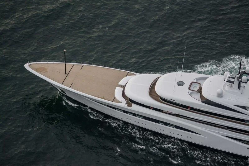 a white boat in the water aboard SOPHIA Yacht for Sale