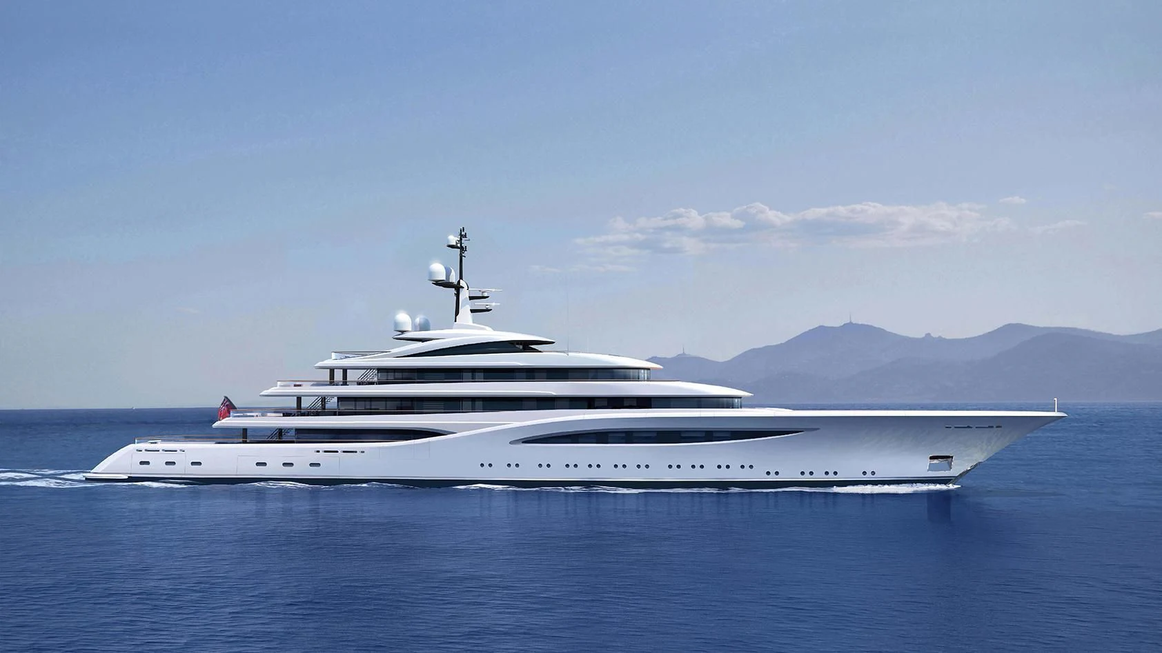 a large white yacht aboard SOPHIA Yacht for Sale