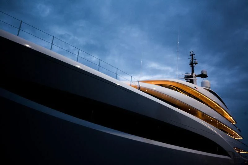a boat on the water aboard SOPHIA Yacht for Sale