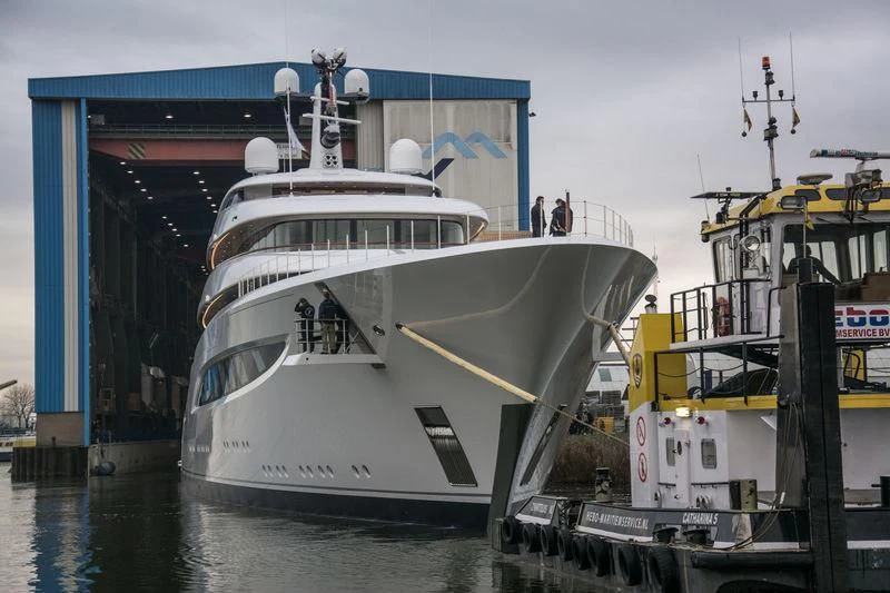 a couple of boats docked aboard SOPHIA Yacht for Sale