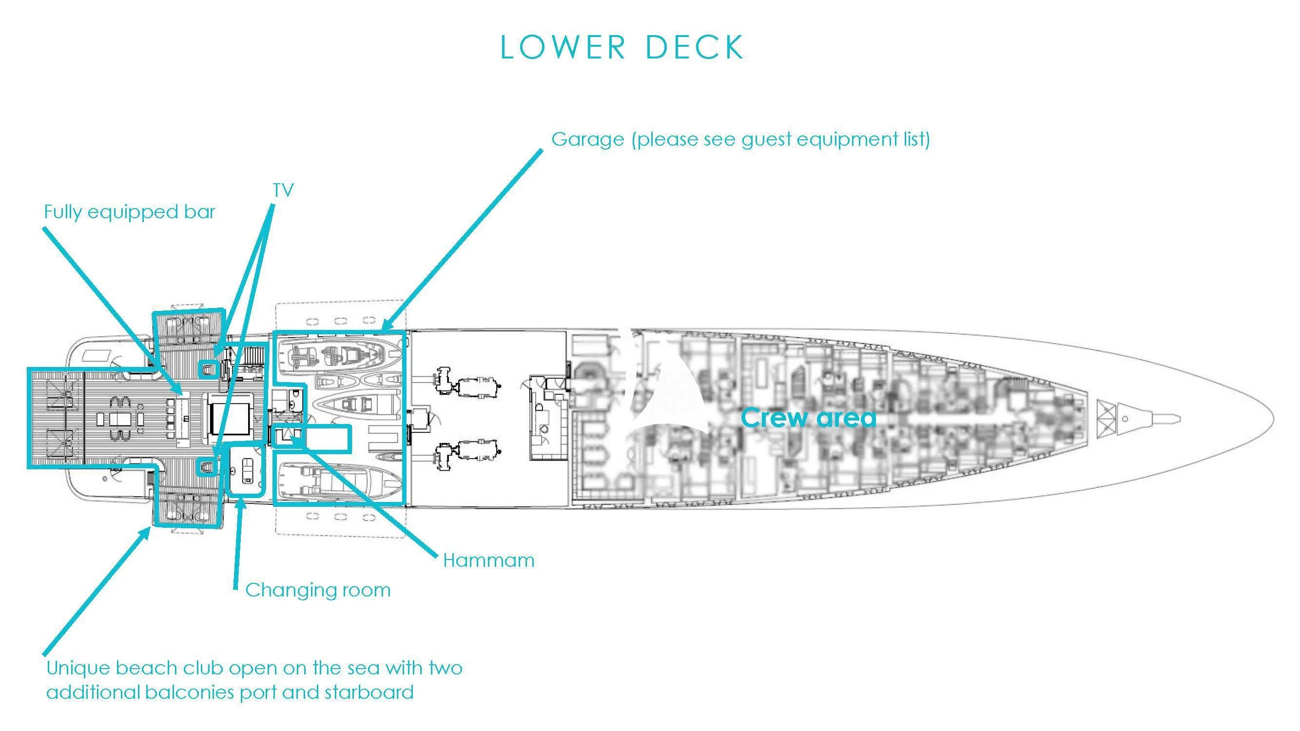 diagram aboard SOPHIA Yacht for Sale