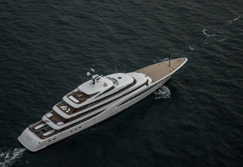 a white boat in the water aboard SOPHIA Yacht for Sale