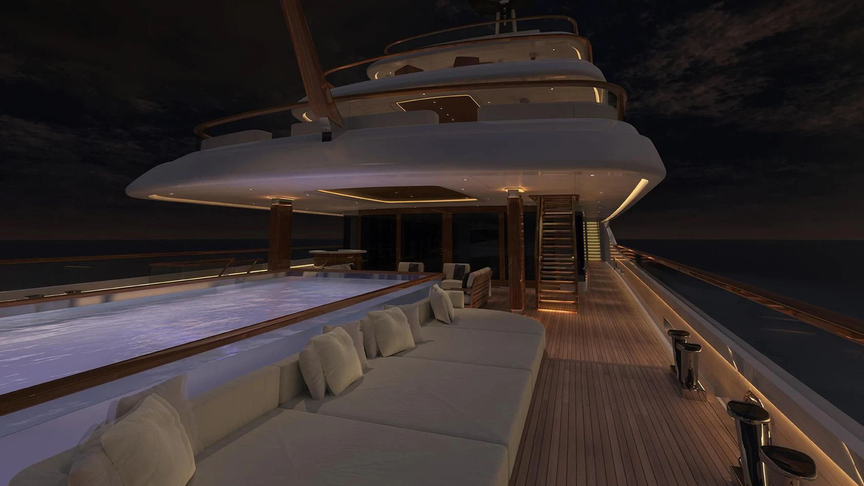 a boat on a boat aboard SOPHIA Yacht for Sale