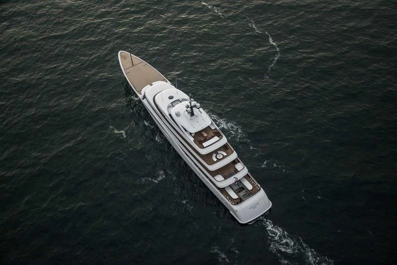 a ship in the water aboard SOPHIA Yacht for Sale