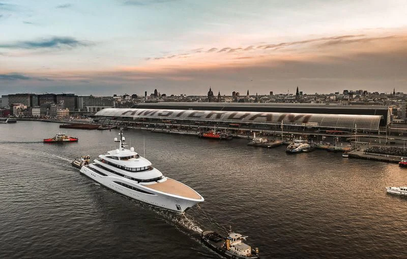 a bridge over a body of water aboard SOPHIA Yacht for Sale