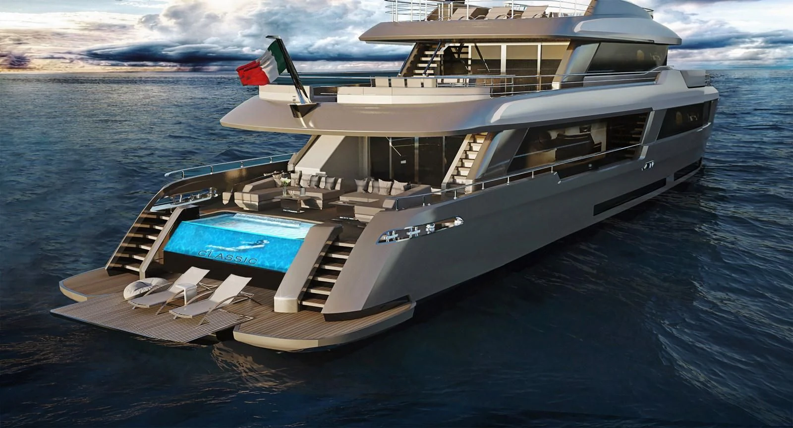 a boat on the water aboard CLASSIC 37 Yacht for Sale