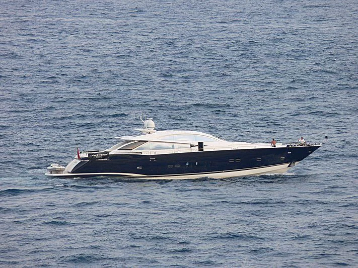 a boat in the water aboard EYE Yacht for Sale