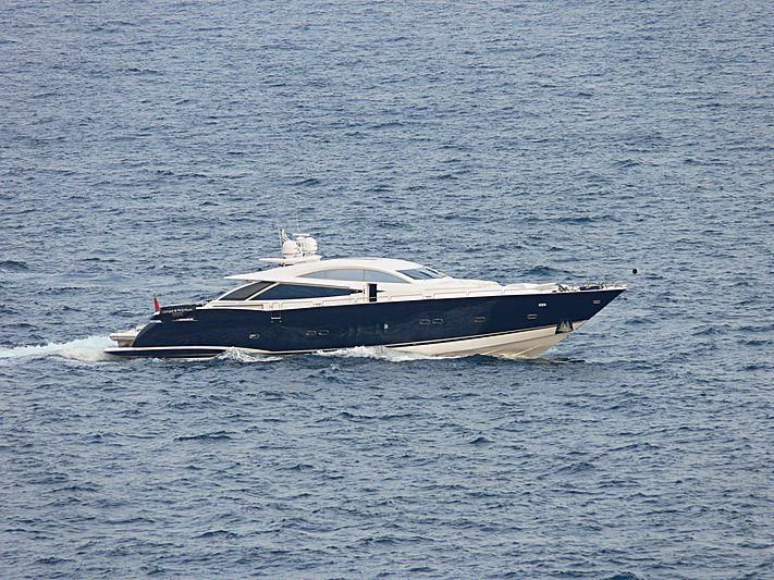 a boat in the water aboard EYE Yacht for Sale