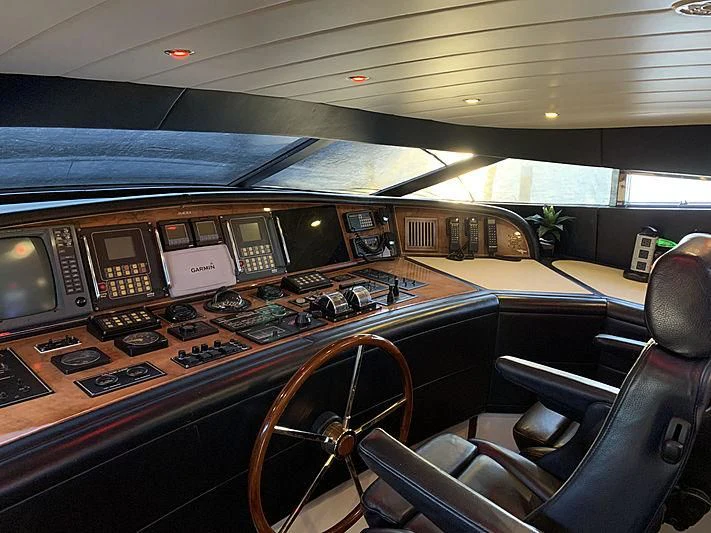 inside of an airplane aboard SASHAY Yacht for Sale
