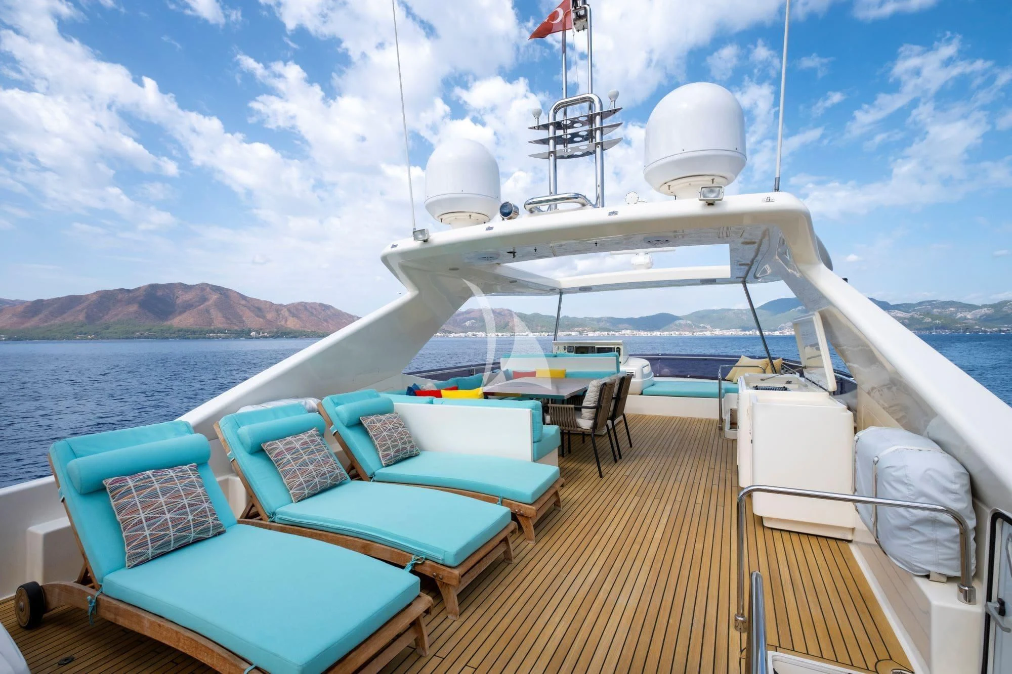 a boat on a body of water aboard ASTARTE Yacht for Sale