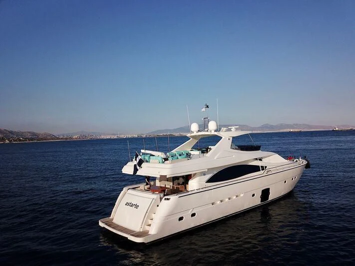 a boat in the water aboard ASTARTE Yacht for Sale