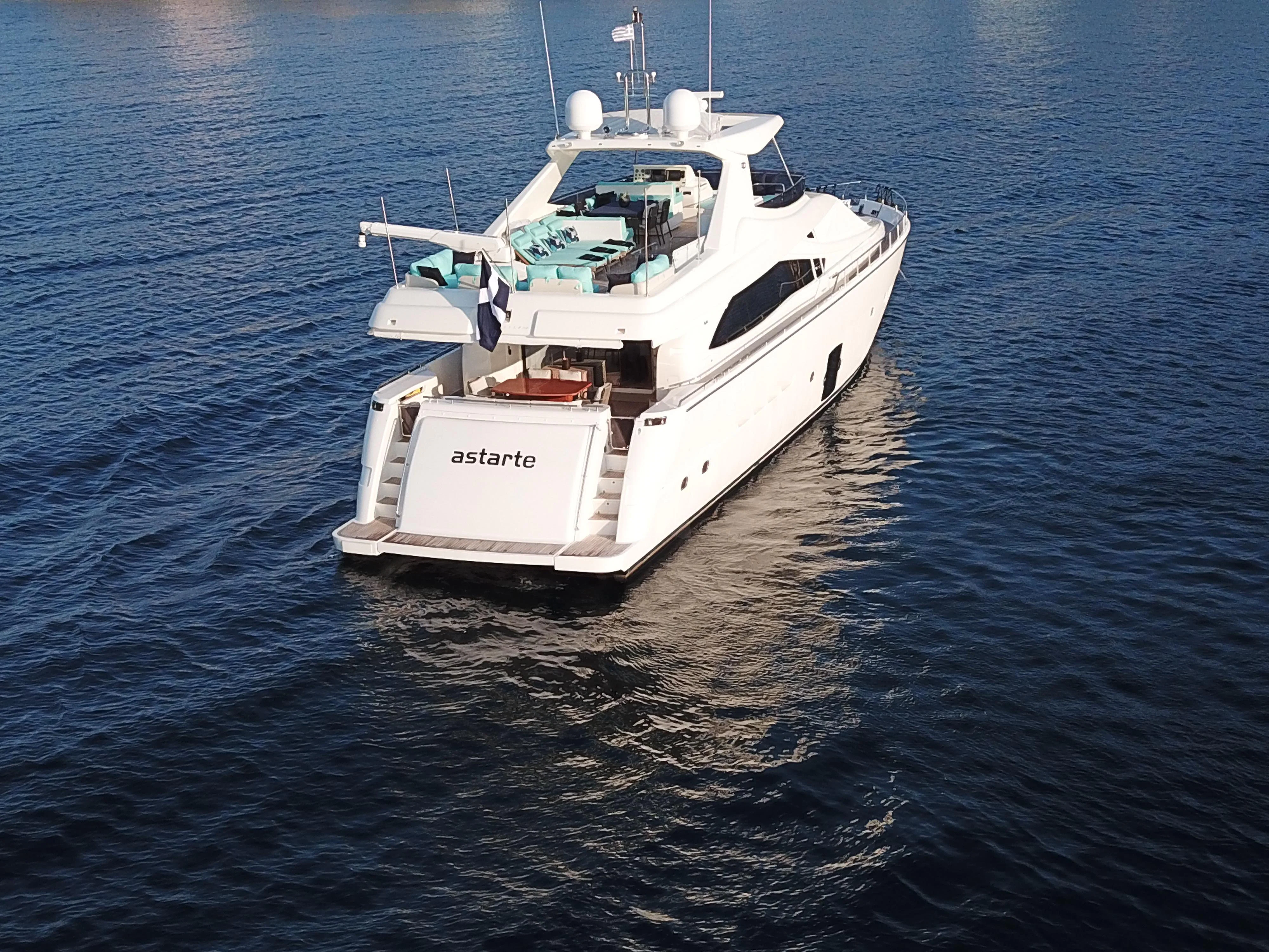a boat in the water aboard ASTARTE Yacht for Sale
