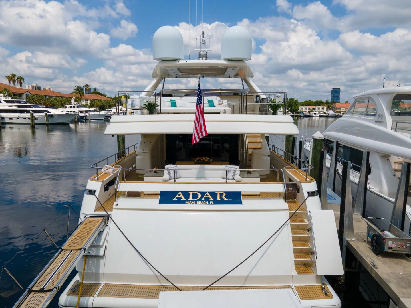 a boat in the water aboard ADAR Yacht for Sale