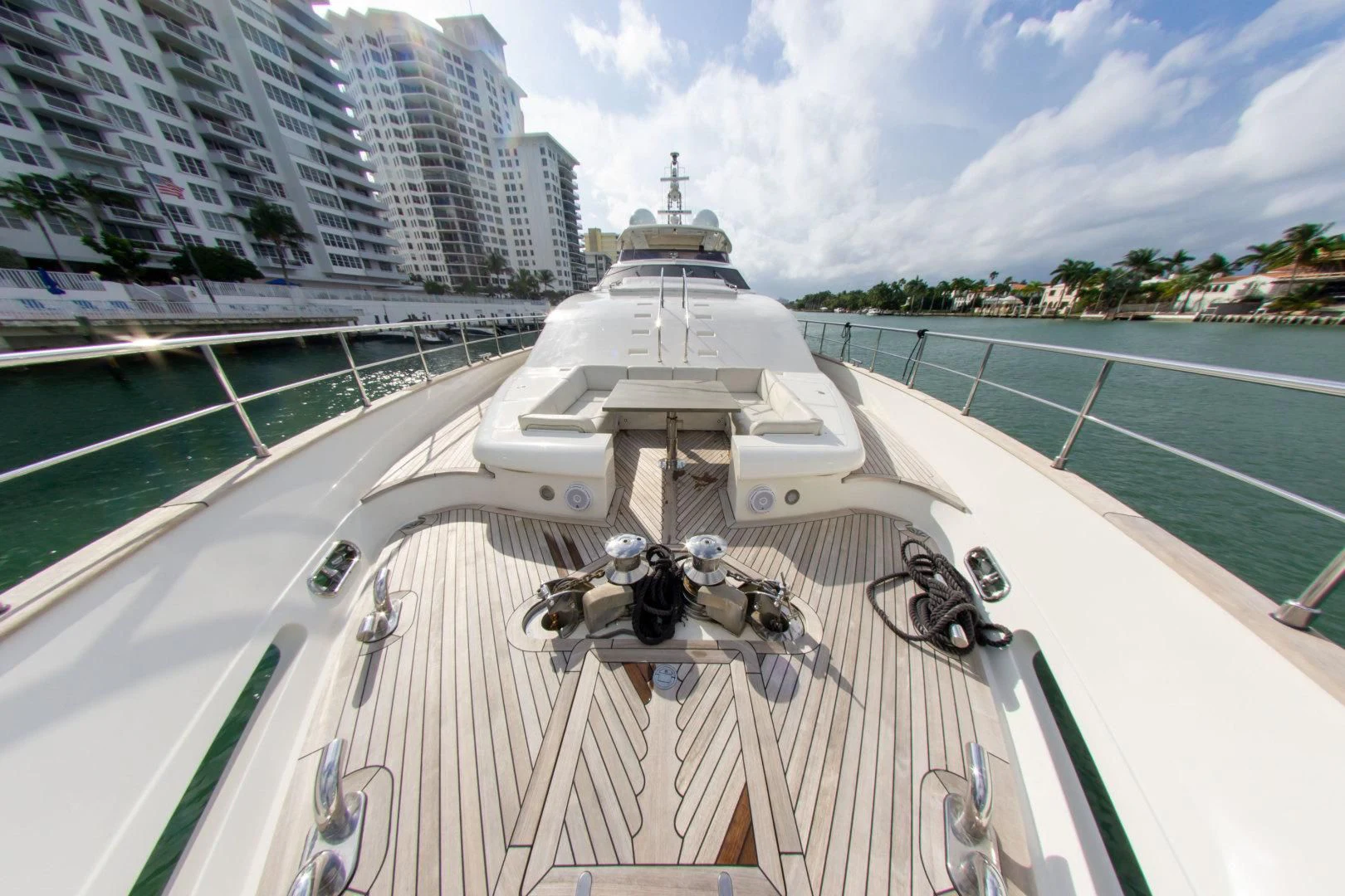 a group of military vehicles on a rooftop aboard ADAR Yacht for Sale