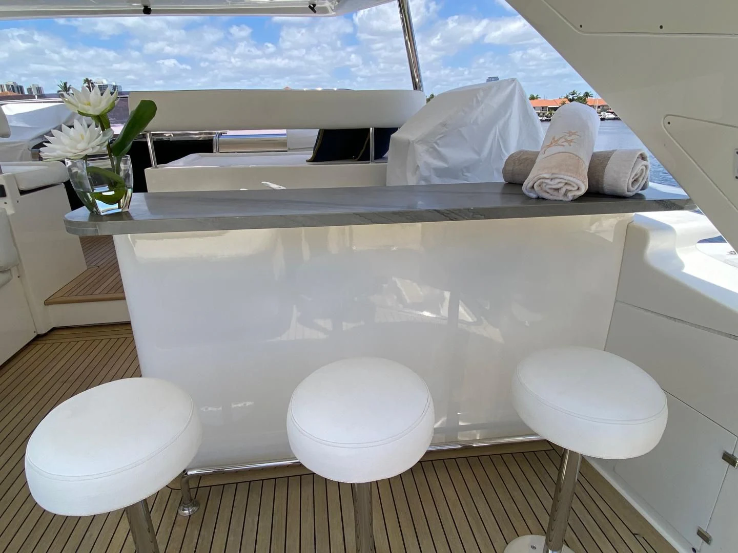 a bathroom with a large bathtub aboard ADAR Yacht for Sale