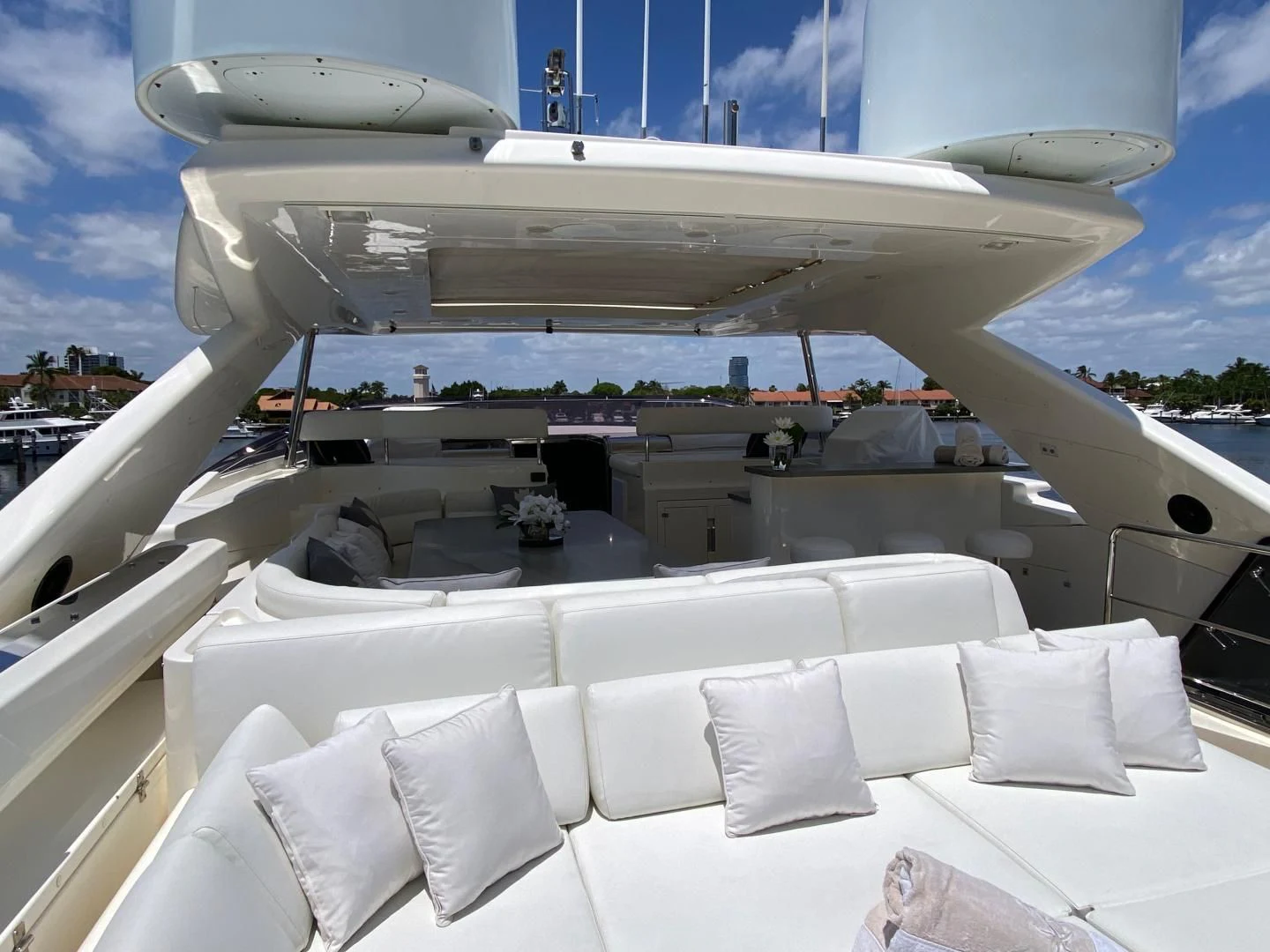 a large white cruise ship aboard ADAR Yacht for Sale
