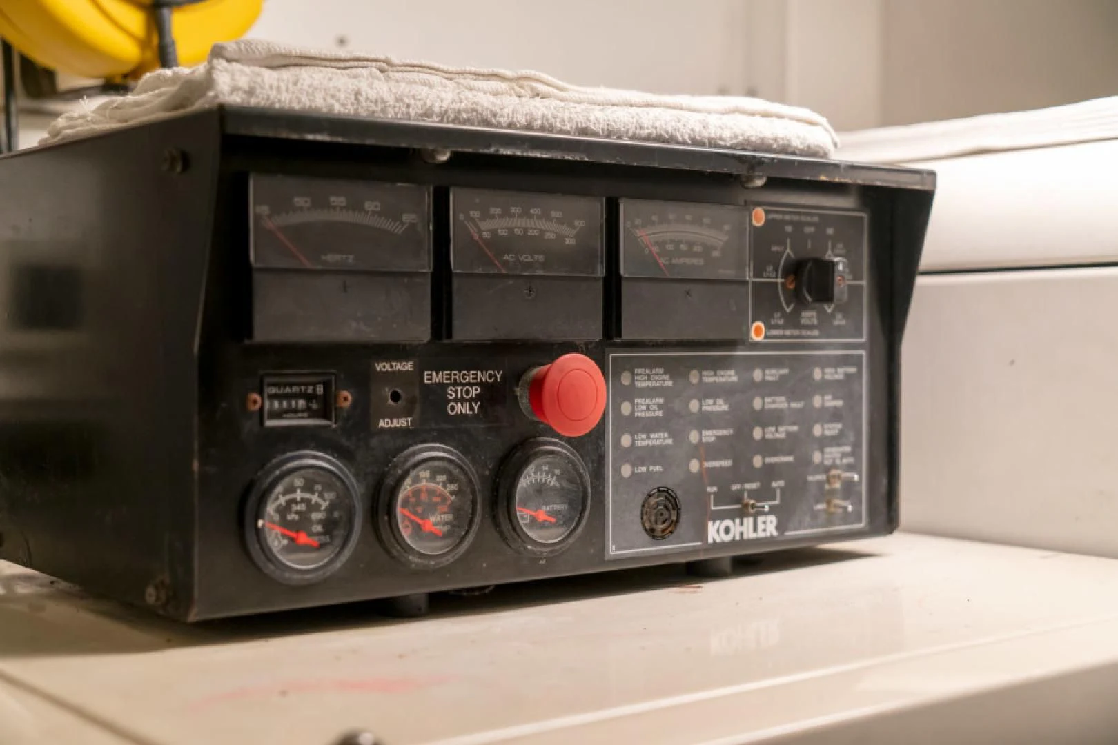 a black electronic device aboard ADAR Yacht for Sale