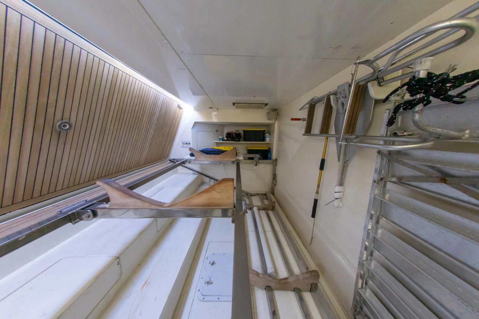 a room with a large metal object aboard ADAR Yacht for Sale