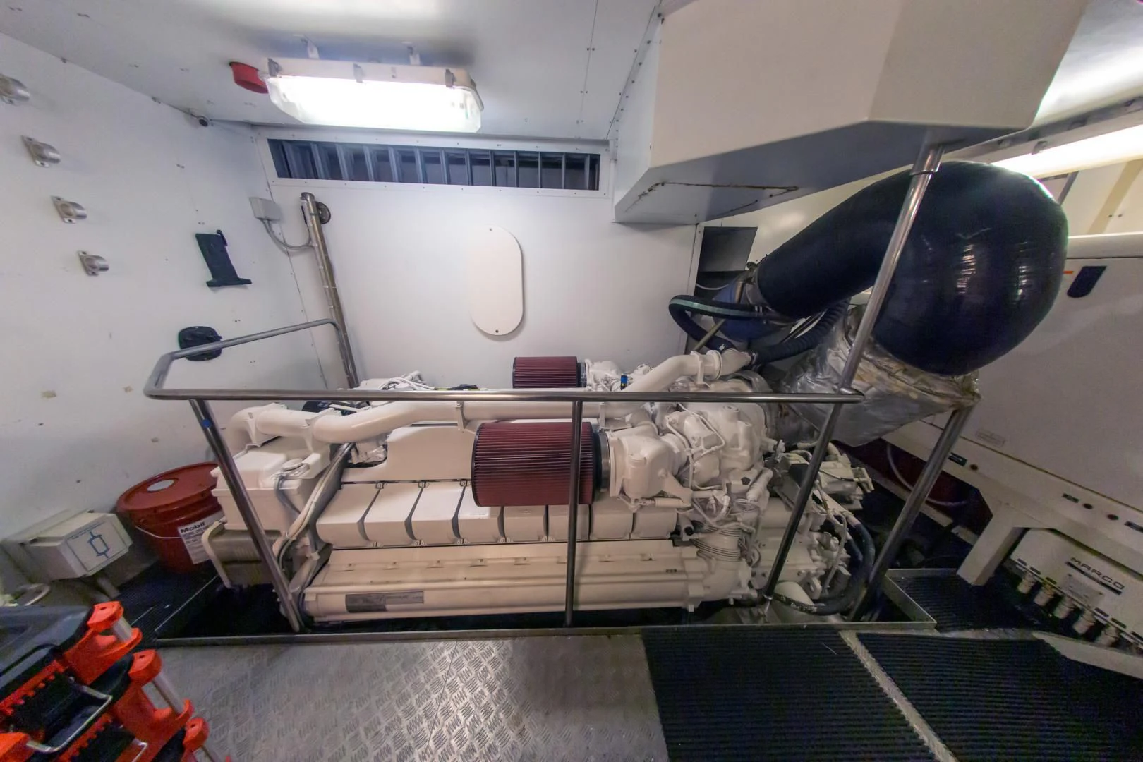 a machine inside a building aboard ADAR Yacht for Sale