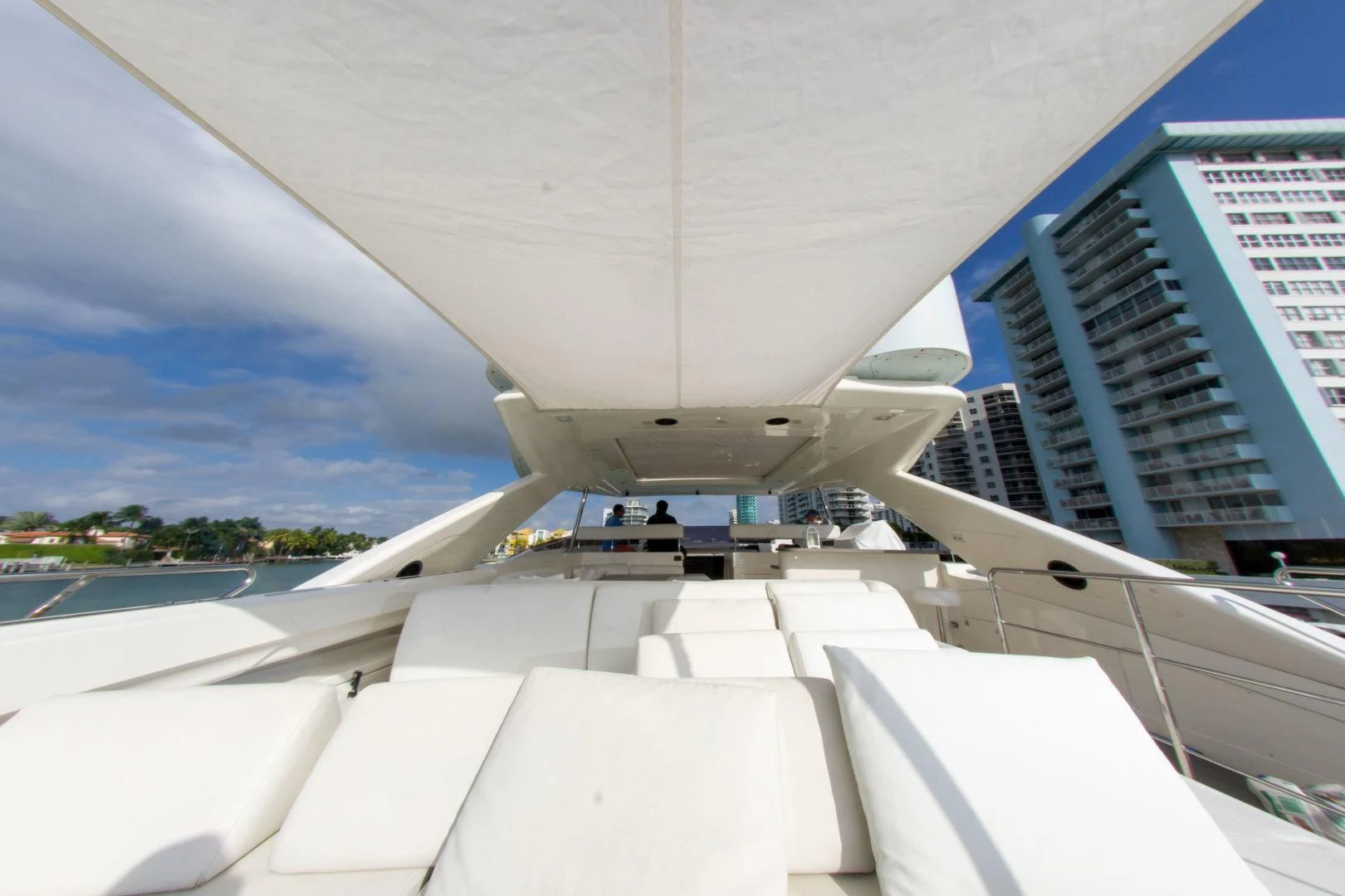 the outside of an airplane aboard ADAR Yacht for Sale